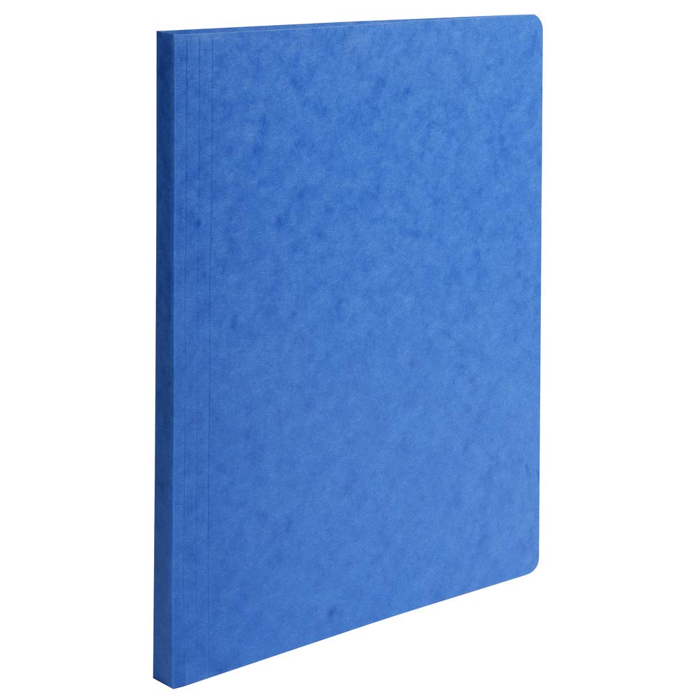 Exacompta - Ref 11505H - Square Cut Document Folders - 240 x 320mm in Size, Suitable for Storing A4 Documents, 225gsm Premium Pressboard - Blue (Pack of 50)