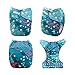 Babygoal Baby Pocket Cloth Diapers, Adjustable Reusable Nappy 6pcs+ 6 Inserts+One Wet Bag 6YDB07