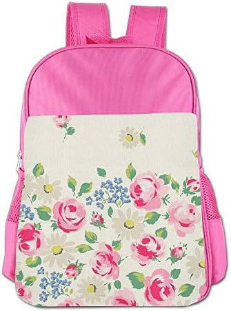 Rose Watercolor Cute Boys And Girls School Bags, Child Bookbag School Backpacks For 4-15 Years Old