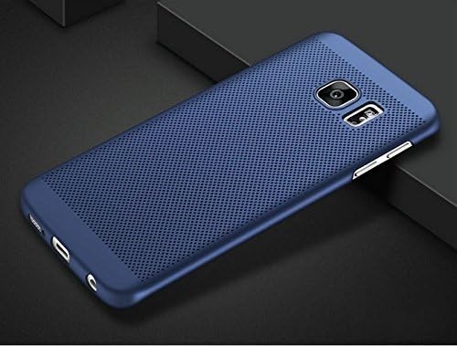 Xelcoy® Ultra Slim Mesh Lightweight Heat Dissipation Anti-Scratch Shock Proof Hard Protective Case Cover for Samsung Galaxy Note 5 - Dark Blue