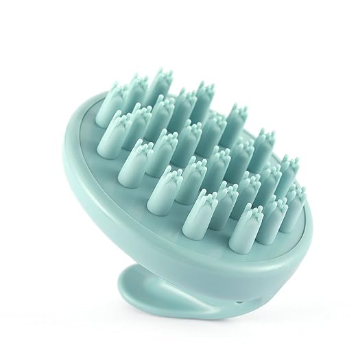 Scalp Massager,Shampoo Scalp Massaging Brush Silicone Comb Rubber