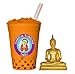 DeDe Instant Boba Tea Kit 9 Drink Packets, Straws & Boba Thai, Milk & Green Tea Latte by Buddha Bubbles Boba