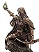 PTC Skadi Warrior with Bow and Arrow and Wolf Resin Statue Figurine