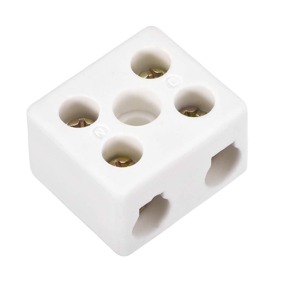 DealMux 2 Way Ceramics Terminal Blocks High Temp Porcelain Ceramic