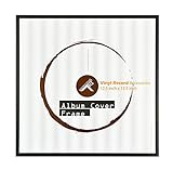 Golden State Art, 12.5x12.5 Black Aluminum Vinyl Record Album Cover Frame