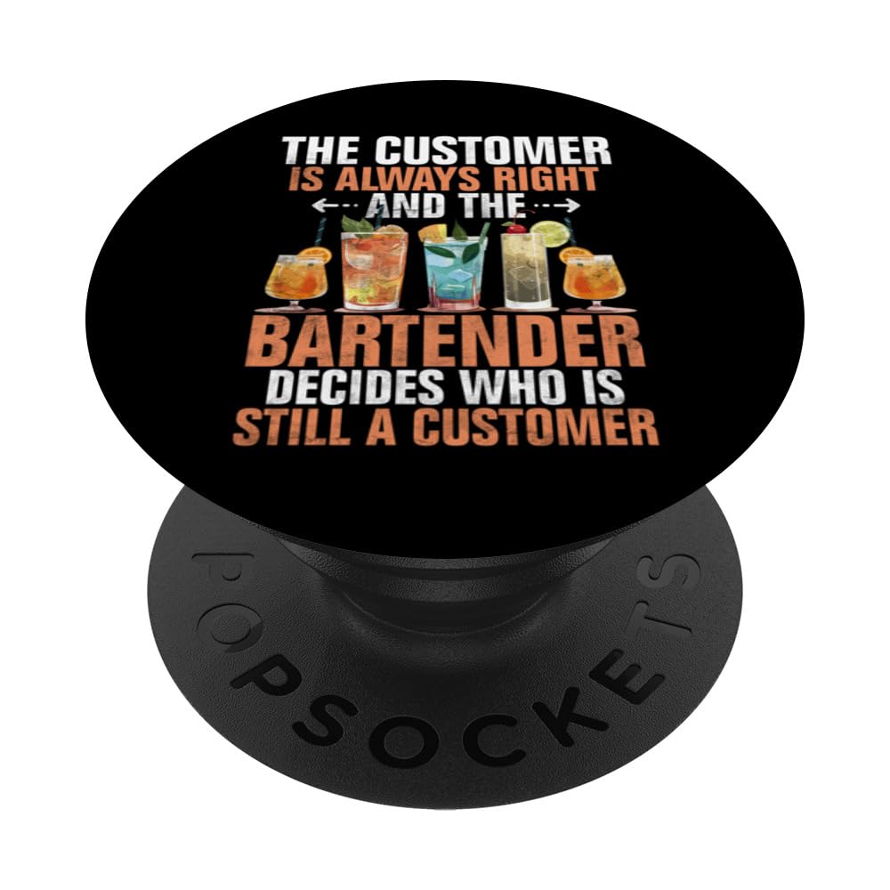 Bartender Barkeeper Funny Mixologist Bartender PopSockets Swappable PopGrip