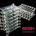 Yahboom Raspberry Pi Cluster Case 6-Layers Acrylic Dog Bone Plate Stack Clear Case Box Enclosure Case for Raspberry Pi 4B / 3B+ / 3B / 2B / B+ (Without Raspberry Pi)