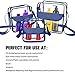BAGAIL Clear Purse NFL &PGA Approved Cross-Body Shoulder Messenger Bag w Adjustable Strap (royal, 8x8x3)