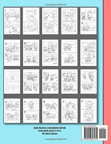 Kiki Panda Coloring Book Babybus For Kids Age 2 6 Adam Med Amazon Com Au Books
