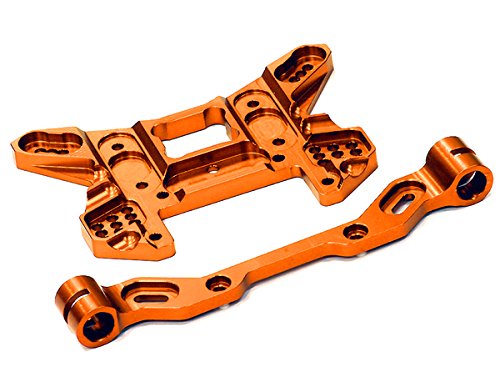 Integy RC Model Hop-ups C24647ORANGE Billet Machined Rear Shock Tower for HPI 1/8 Apache SC & C1 Flux
