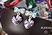 Purple Pink Earring 925 Sterling Silver Butterfly Earrings for Women - Crystals Jewelry Gifts for Mother Daughter
