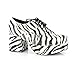 Ellie Shoes Men's Platform, Zebra, Medium