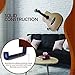 RawRock Horizontal Guitar Hanger Tilt and Display Your Guitar, Ukulele, Bass, Electric Guitar, Banjo at a Slanted Angle Sideways - Hang for easy access (Clear Finish)
