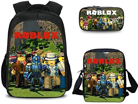 Unlimitedfy Roblox Backpack Lunch Box Pencil Case for Boys