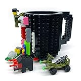 Build-on Brick Mug with 3 Packs of blocks, Carfard