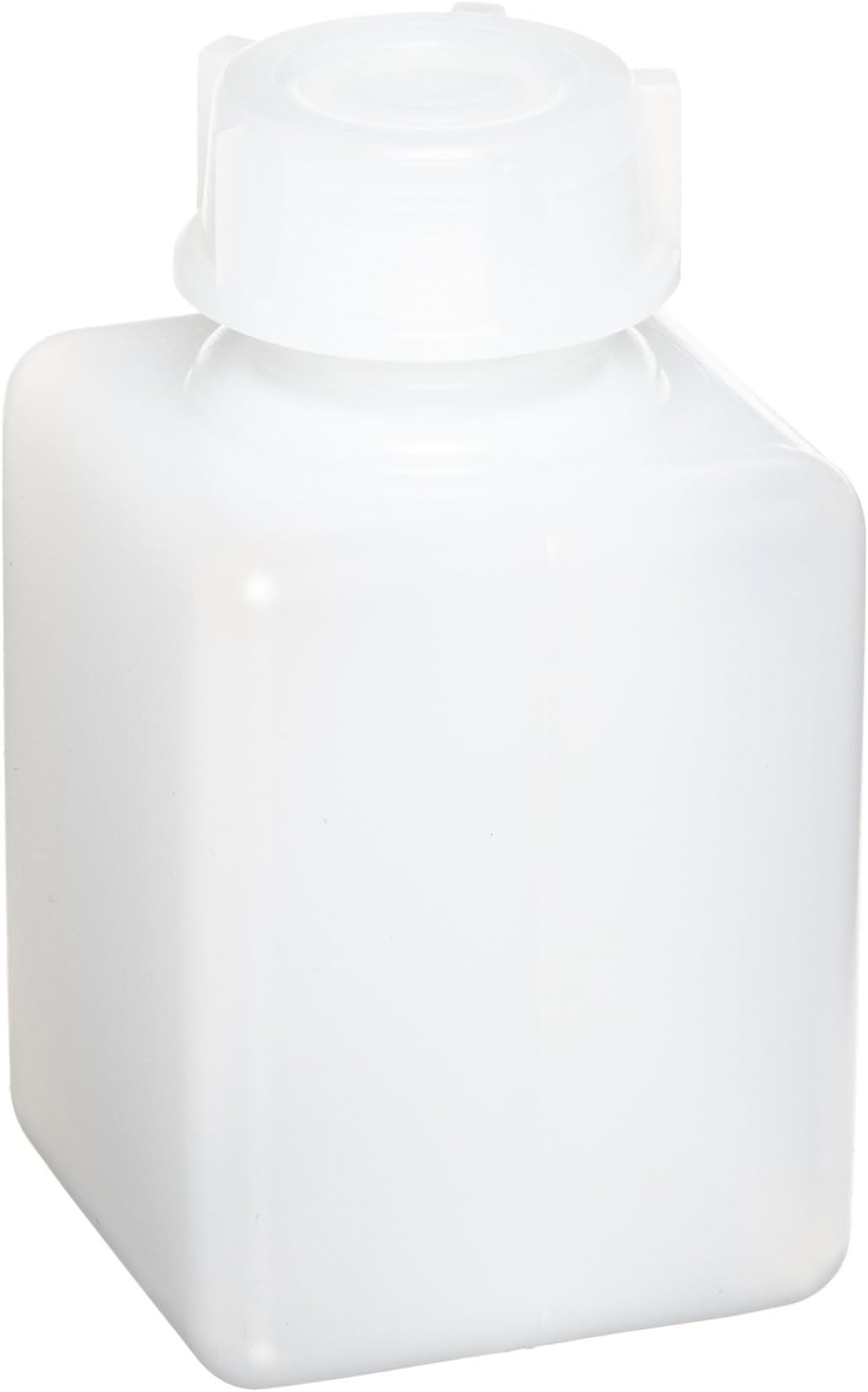 Vitlab HDPE Square Bottle with LDPE Screw Cap, 100ml Capacity (Pack of 24)