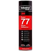 Super 77 Multi-Purpose Spray Adhesive, 24 oz Aerosol Can, Clear