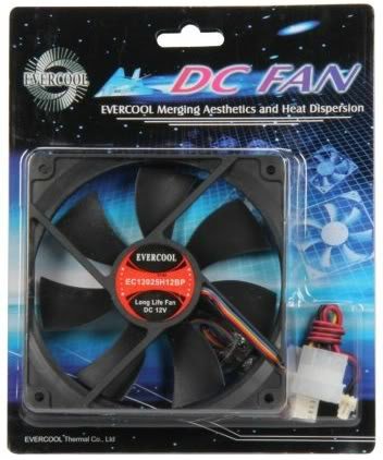 EVERCOOL EC12025H12BP 120mm x 25mm High Speed Double Ball Bearing PWM Fan