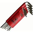 Bondhus 17195 Set of 15 Hex L-wrenches with BriteGuard Finish, Extra Long Length, sizes 1.27-10mm