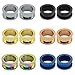ZS 6 Pairs Stainless Steel Screw Fit Tunnels Plugs Flesh Expander Stretcher Ear Gauges Piercing (Gauge=00g(10mm))