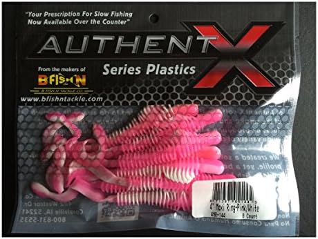 Custom Jigs And Spins 4" Moxi Pink/White 8 Pk Fishing-Equipment