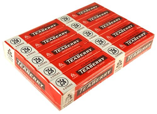 Clark's Teaberry Gum 20/5 Stick Packages