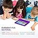 MoKo Case for All-New Amazon Fire HD 10 Tablet (7th Generation, 2017 Release) - Kids Shock Proof Convertible Handle Light Weight Super Protective Stand Cover Case for Fire HD 10.1 Inch Tablet, PURPLE