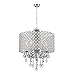 DINGGU Chrome Finish 4-Light Round Chandelier