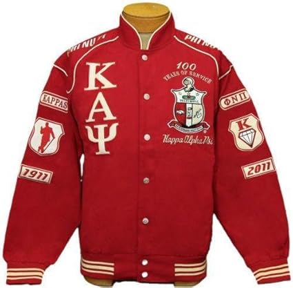 gold kappa alpha psi bomber jacket