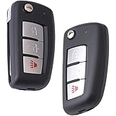 OCESTORE 2 PCS 3 Button Car Key Fob Keyless Control Entry Remote CWTWB1G767 Vehicles Replacement Compatible with Rogue 2014 2015 2016 2017 2018 2019