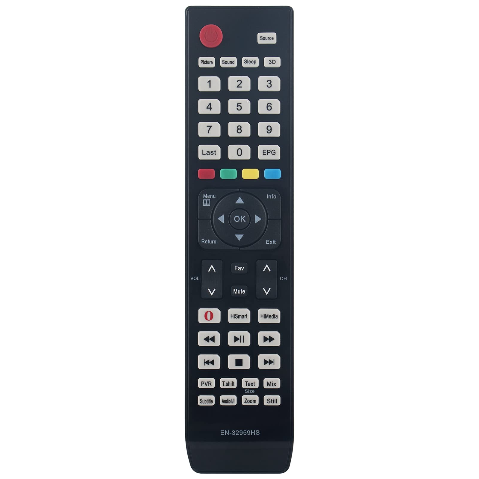New EN-32959HS Replace Remote Control - VINABTY EN 32959HS Remote Control Replacement fit for HISENSE EN32959HS LTDN50K610XWAU3D HL39K610PZLN3D HL50K610PZLN3D HL55K610PZLN3D TV Remote Controller