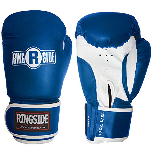 Ringside Striker Training Gloves, Blue/White, Small/Medium