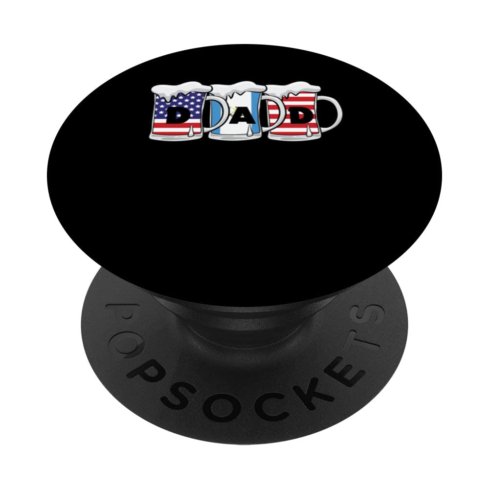 Dad Beers USA Guatemala Flag PopSockets Swappable PopGrip
