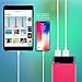 MEZONE Power Bank 6000mah Portable Charger External Battery Charger with 2.4A Output Credit Card Size for iPhone, 2-USB Ports for iPhone iPad Samsung Smart Phone Tablet (hot-pink)
