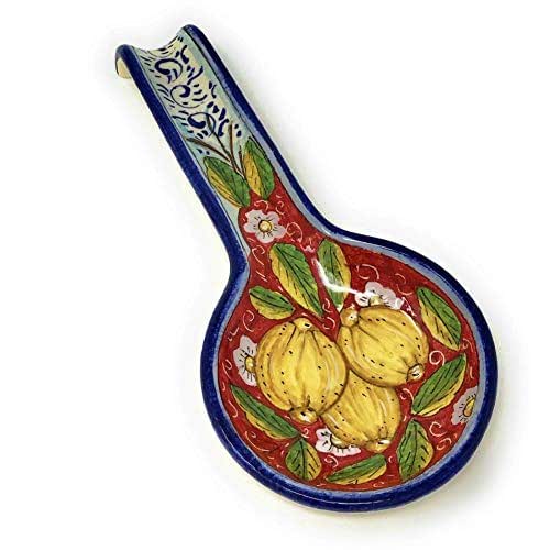CERAMICHE D'ARTE PARRINI Italian Ceramic Spoon Rest