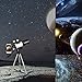ToyerBee Telescope for Kids& Beginners, 70mm Aperture 300mm Astronomical Refractor Telescope, Tripod& Finder Scope- Portable Travel Telescope with Smartphone Adapter and Wireless Remote