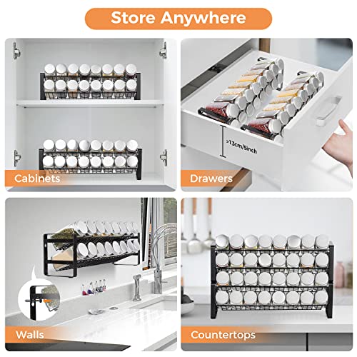 JONYJ Spice Rack Organizer for 4tier Spice Organizer