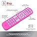 GE Backlit Universal Remote Control for Samsung, Vizio, LG, Sony, Sharp, Roku, Apple TV, RCA, Panasonic, Smart TV, Streaming Players, Blu-Ray, DVD, 4-Device, Pink, 44221thumb 3
