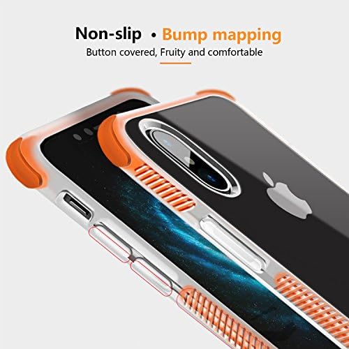 Ultra Thin iPhone X Case, Soft Touch Feeling Slim Cover Case For Apple iPhone X, Beautiful&amp; Full Protective (Orange)