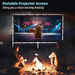 Projector Screen, KSAN Outdoor HD 4K Projector