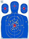 Big Dawg Targets - 18 X 24 Inch Blue Silhouette Reactive Splatter Target - 25 Pack
