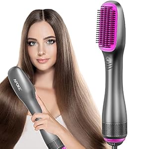 APOKE-3-in-1-Hair-Dryer-Brush-Straightener-Brush-Professional-1200W-Powerful-Ceramic-Tourmaline-Ionic-One-Step-Hot-Air-Brush-3-Heat2-Speed-Hair-Dryer-and-Styler-for-All-Hair-Types APOKE 3 in 1 Hair Dryer Brush & Straightener Brush, Professional 1200W Powerful Ceramic Tourmaline Ionic Hot Air Brush…