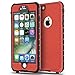 ImpactStrong Compatible with iPhone 6 Waterproof Case [Fingerprint ID Compatible] Slim Full Body Protection - Red