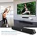 Sound Bar,TV Sound Bar Wired and Wireless Bluetooth Audio Double Bass Speakers for TV,PC,Cellphone and Home Theater Surround Sound Bar (Black)