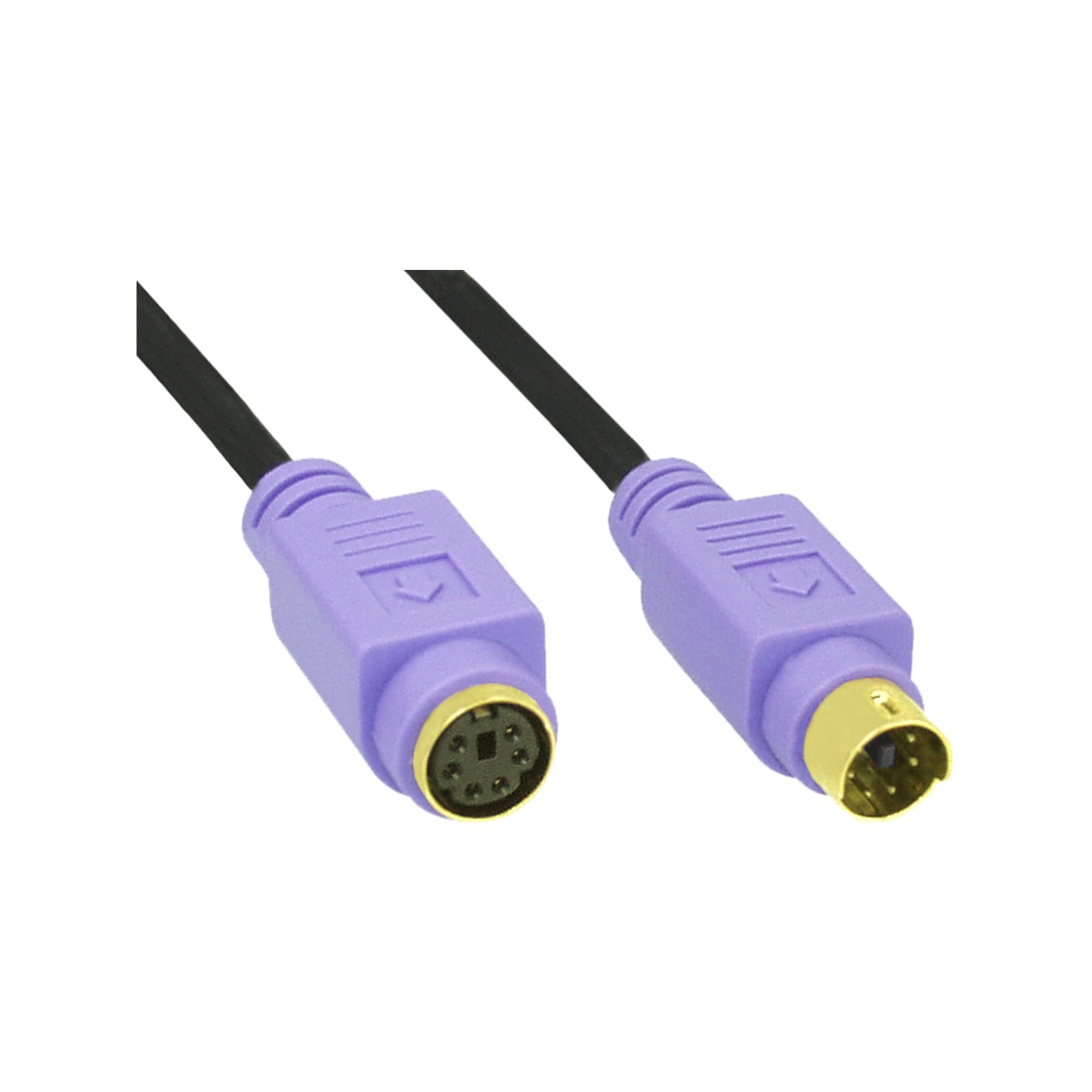 InLine 13342W PS/2 Extension Male/Female 2 m PC99 Purple Plug Premium