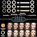 Harmonic Ring Light,10'' O Ring Light with Stand,Phone LED Ring Light with 3 Light Modes and 11 Brightness Level for Camera,Smartphone,YouTube Video,Live Streaming
