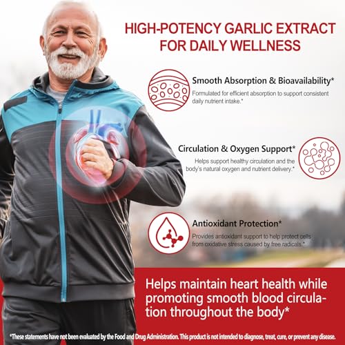 Aged Garlic Extract Softgels | Odorless Garlic, 15:1 Extract & Low-Temp 2-Year Aging for Heart/Circulation Health/Immune Support, Rich in Antioxidant, Swallow It Whole, Gentle & Natural|300Pcs