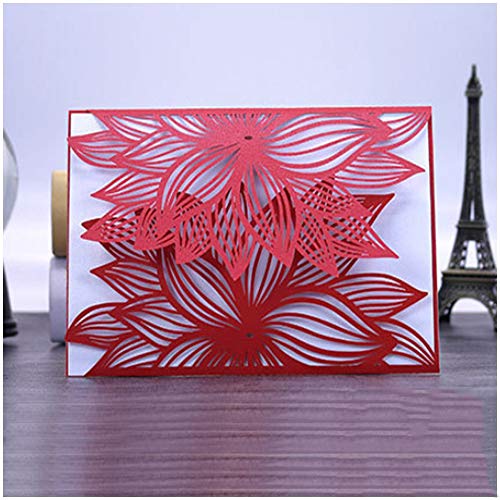 Ireav Flower Border Edges Metal Cutting Dies Wedding Invitation Greeting Card Embossing Stencil DIY Paper Card Making Die-cuts Tool for Scrapbooking Photo Album Gift Decorative (7.16 x 3.62 inch) - Thumbnail 3