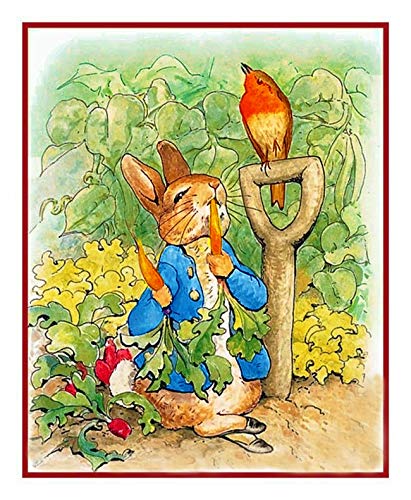Orenco Originals Peter Digs in Garden by Beatrix Potter Counted Cross Stitch Pattern