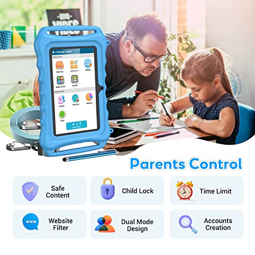 Kids Tablet, 7 inch Tablet for Kids 3GB RAM 32GB ROM, Android 12.0
